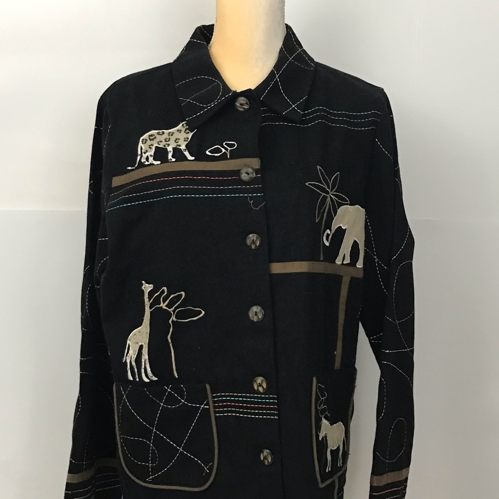 Tan Jay women jacket.     Size Medium.